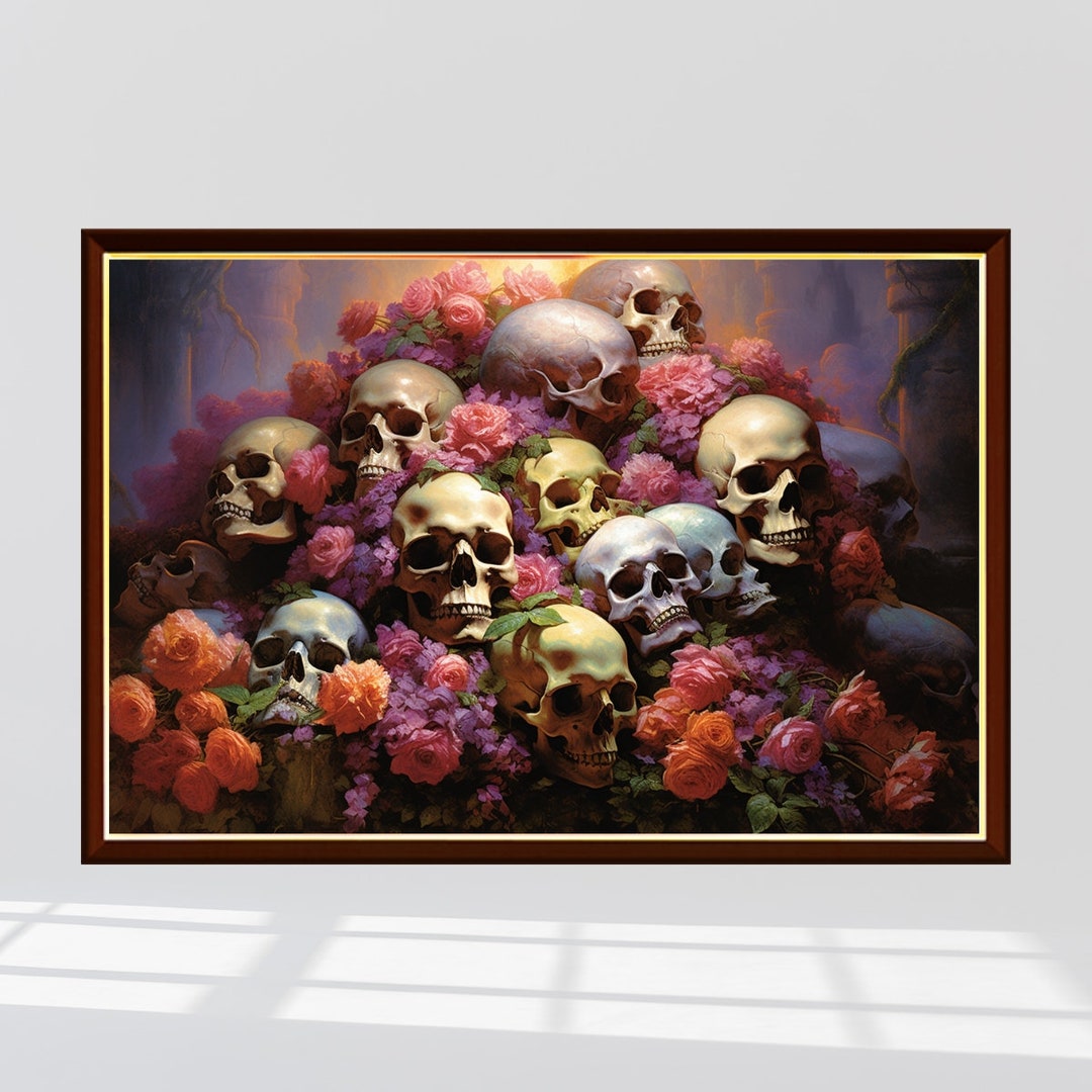 Jigsaw Puzzle SKULLS FLOWERS 各1 81k7+9RdJnL._UF350,350_QL50_.jpg
