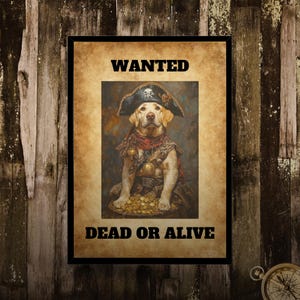 Labrador Pirate Jigsaw Puzzle: Funny Dog Lover Gift