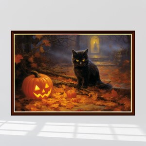 ハロウィン黒猫ジグソーパズル 300/500/1000ピース ハロウィンホリデーパズル