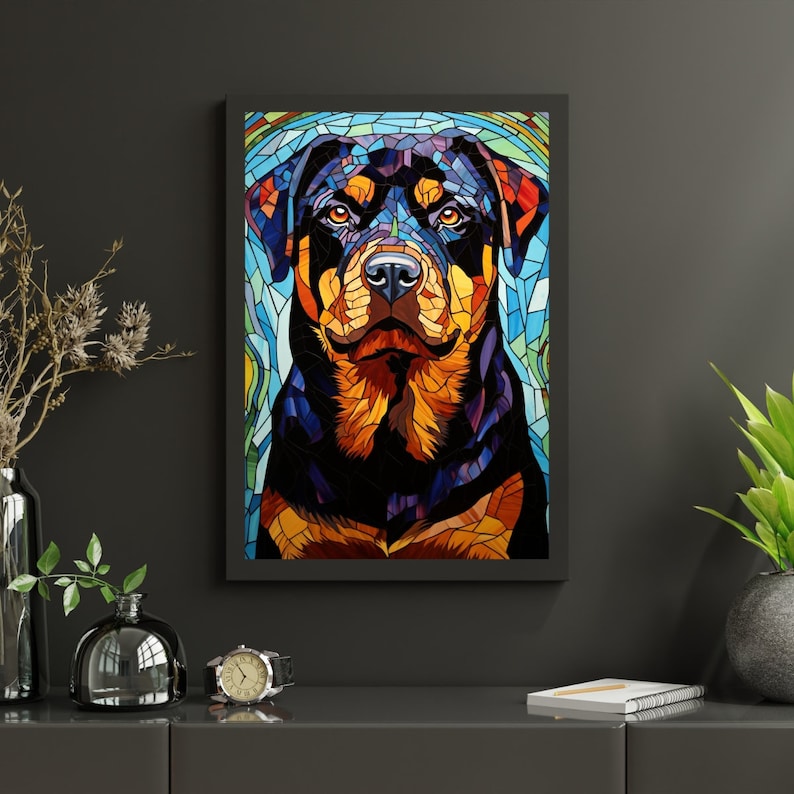 Puzzle Rottweiler regarde son propriétaire - Puzzle - Puzzle 1000