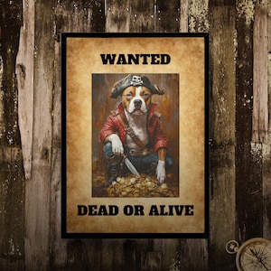 Staffordshire Terrier Pirate Jigsaw Puzzle: Fun Dog Lover Gift