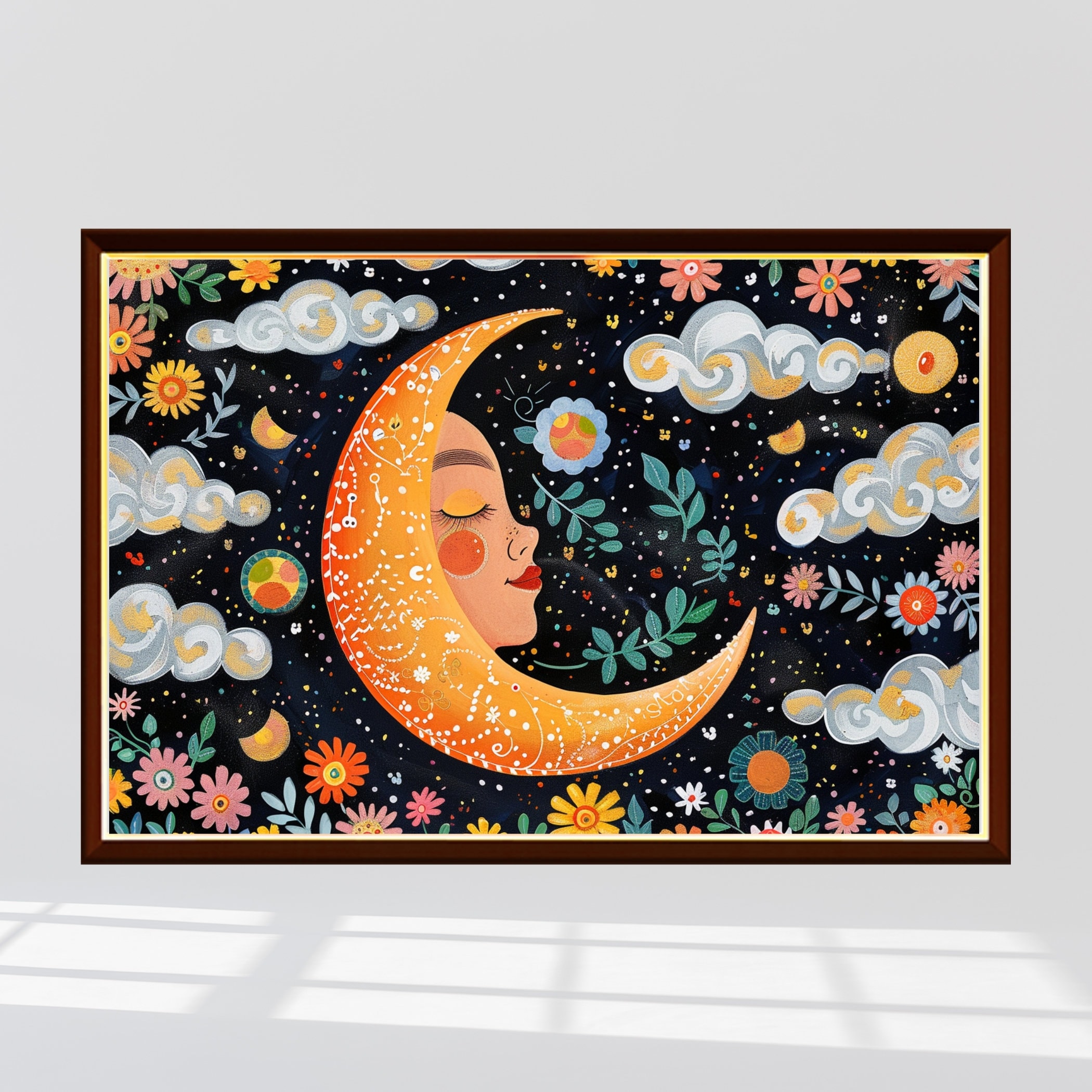 Floral Fantasy of Moon Jigsaw Puzzle 300/500/1000 Piece - Etsy