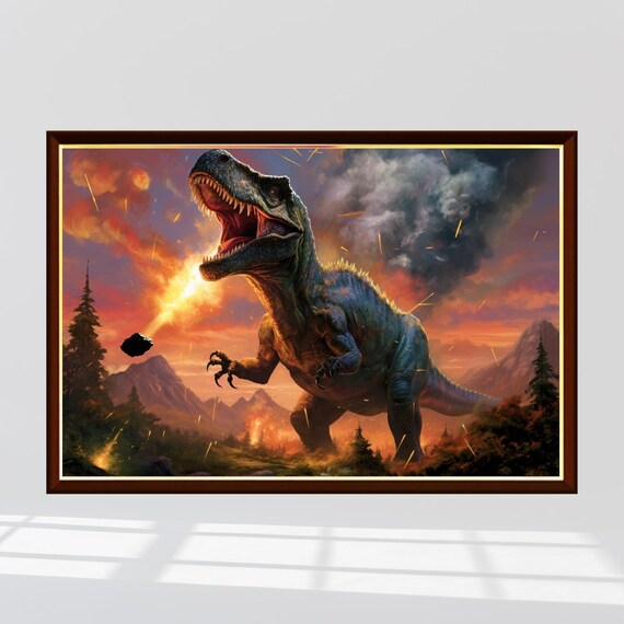 Dinosaurs Extinct Jigsaw Puzzle 300/500/1000 Piece - Etsy