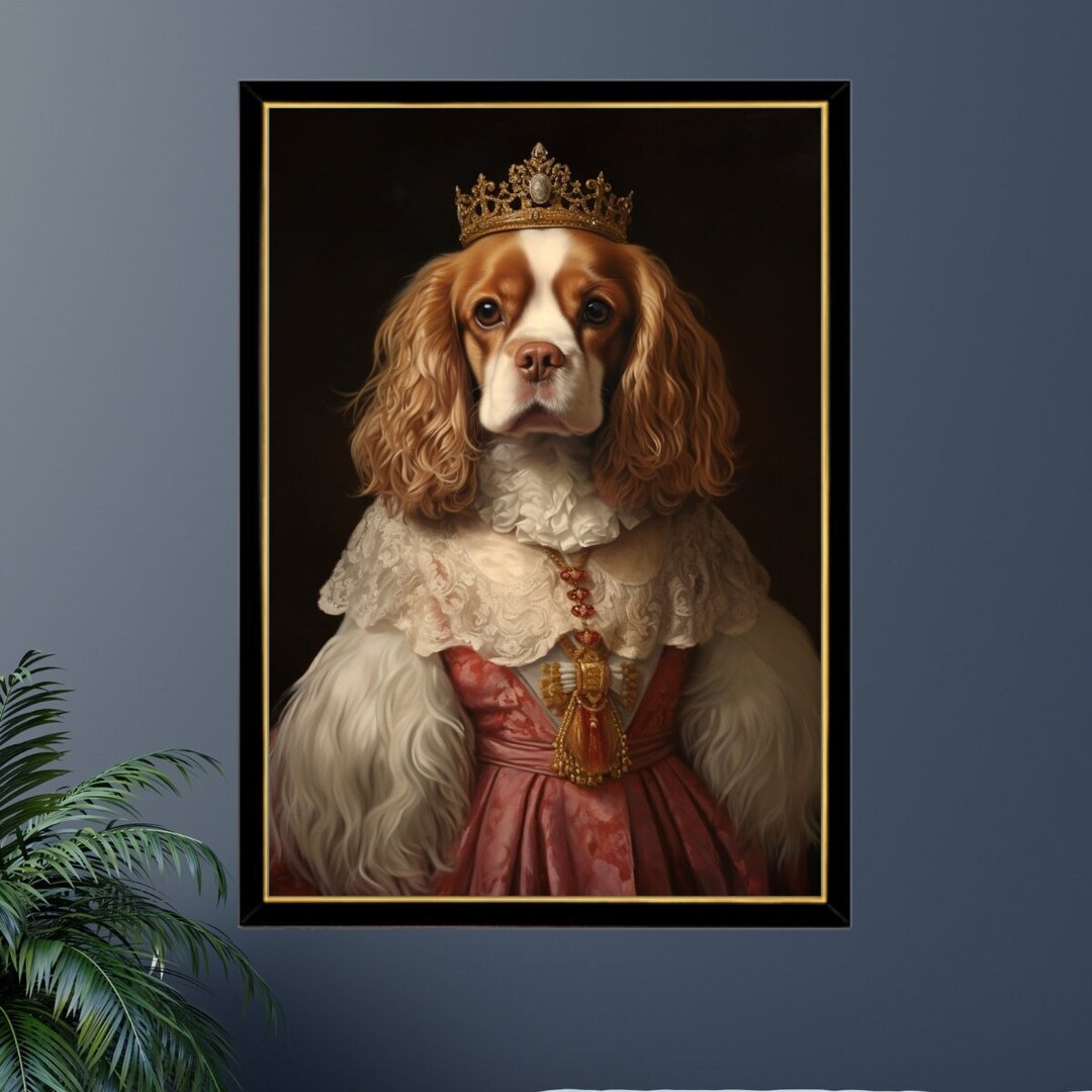 Cocker Spaniel Royal Portrait Jigsaw Puzzle: Pet Costume Gift - Etsy