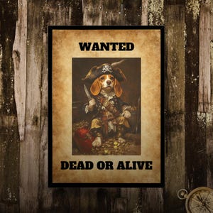 Beagle Pirate Jigsaw Puzzle: Funny Dog Lover Gift