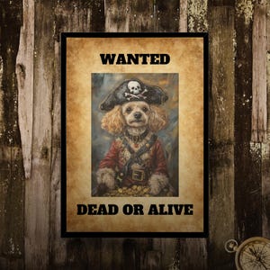 Poodle Pirate Jigsaw Puzzle: Funny Dog Lover Gift
