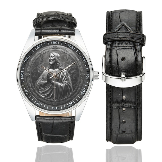 17 Mm Nero Cinturino Orologio Pulsante Cinturino In Pelle 1745