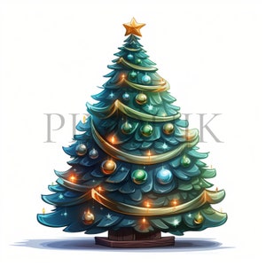 a christmas tree with a star on top