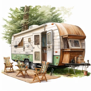 Imágenes prediseñadas de caravana / 10 JPG de alta calidad / Descarga digital / Remolque de camping / Imágenes prediseñadas de caravana / Imágenes prediseñadas de camping / Imágenes prediseñadas de autocaravana /