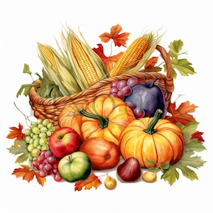 a basket filled with lots of different types of fruits and vegetables