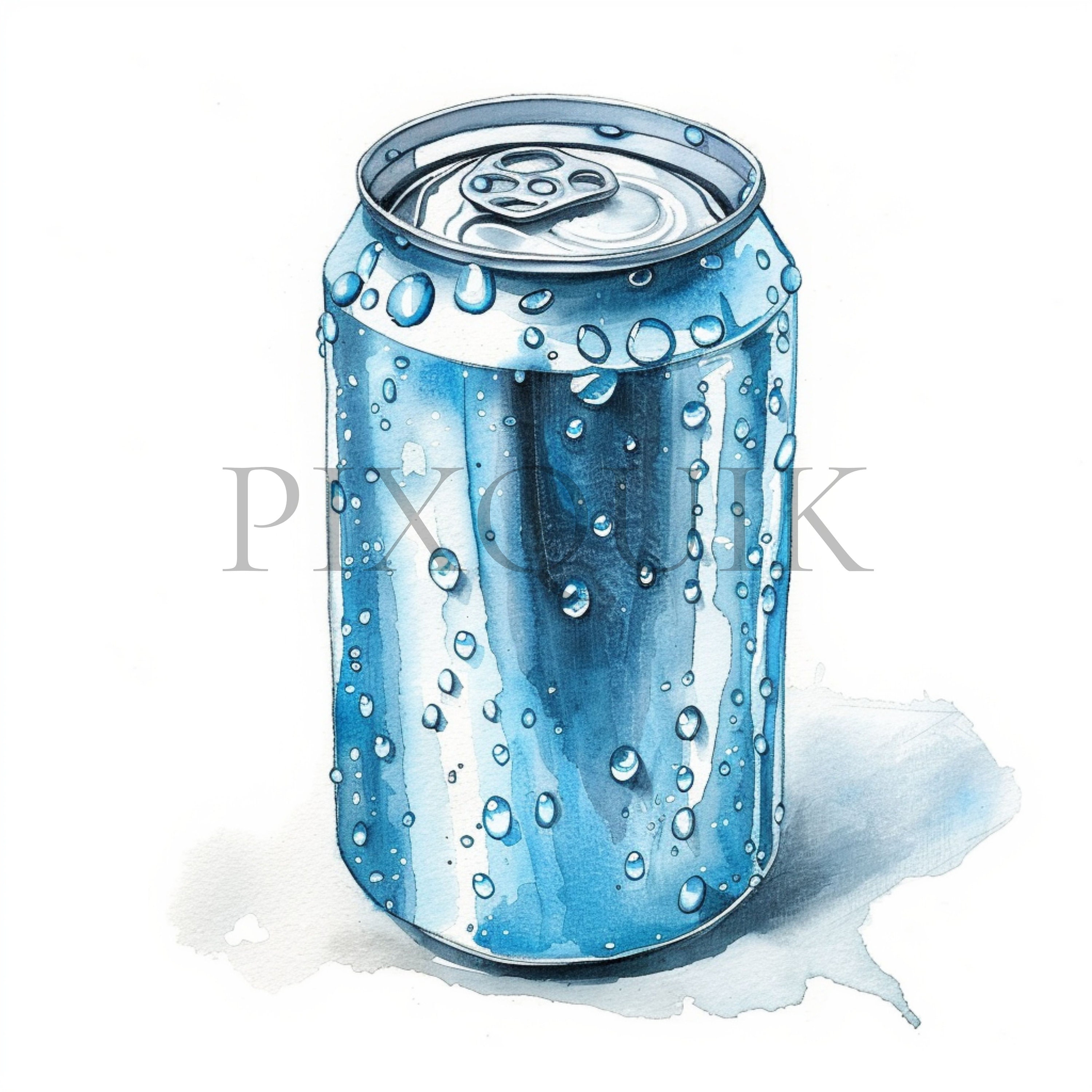 Soda Can Clipart | 10 JPG Illustrations, Commercial Use (digital ...