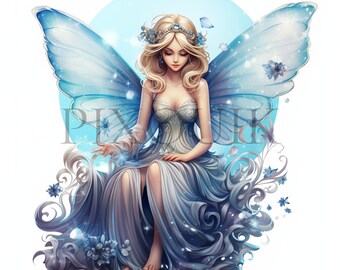 天空の妖精 JPG クリップアート | 魔法アート、商用利用 - Etsy 日本