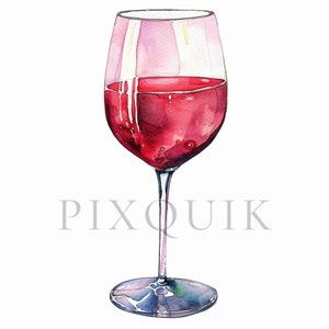Wine Glass Clipart | 10 High Quality JPGs | Instant Digital Download | wine cut file | Wine Glass Art | Wine Glass Vector | Drink Clipart
