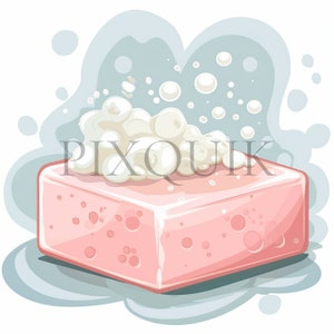 Bath soap clipart | 10 High Quality JPG | Soap Clipart | Soap bubbles | scrapbooking, Digital download, Papercraft