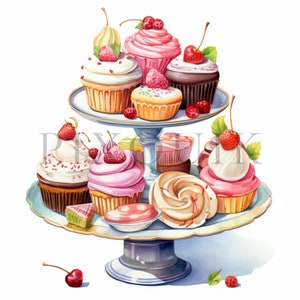 Schattige zoete clipart | 10 JPG's van hoge kwaliteit | Digitale download | Illustraties | Gemengde techniek | Digitaal knutselen op papier | Plakboekafbeeldingen | Collageafbeeldingen
