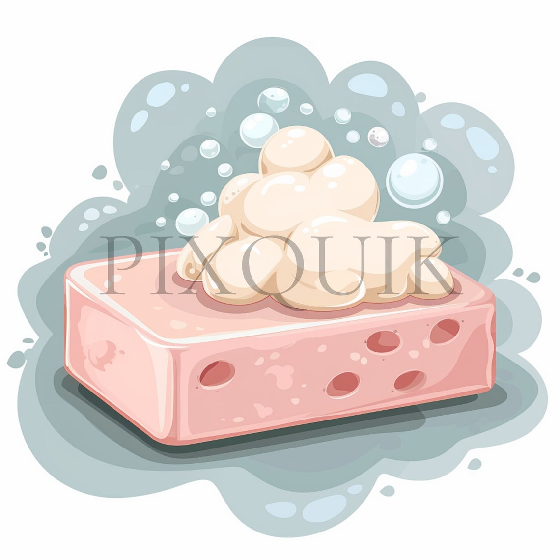 Bath Soap Clipart | Bubbles Illustration, Scrapbooking (digital ...