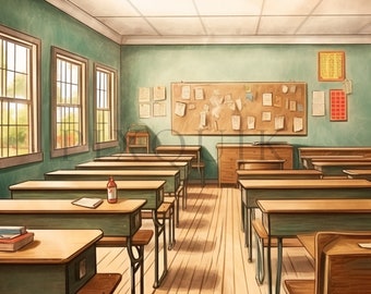 Classroom Clipart | Back To School JPGs, Paper Craft (Digital Download)