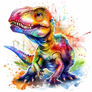 Dino Clipart | 10 High Quality JPGs | Digital download | Dinosaur Clipart | Scrapbook | printable | Commercial Use | Cute Dinos Clipart