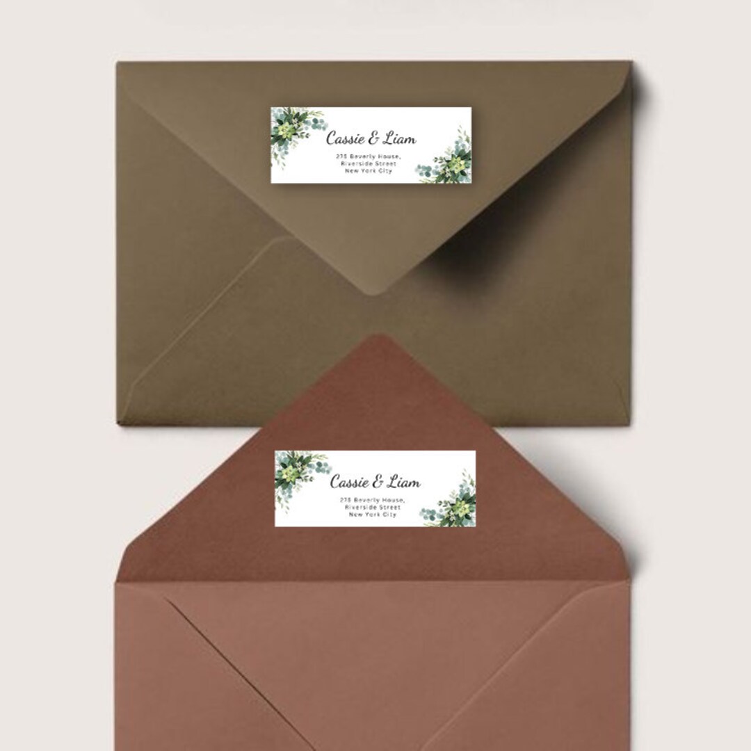 Address Labels Selfeditable Printable Return Address Label Etsy