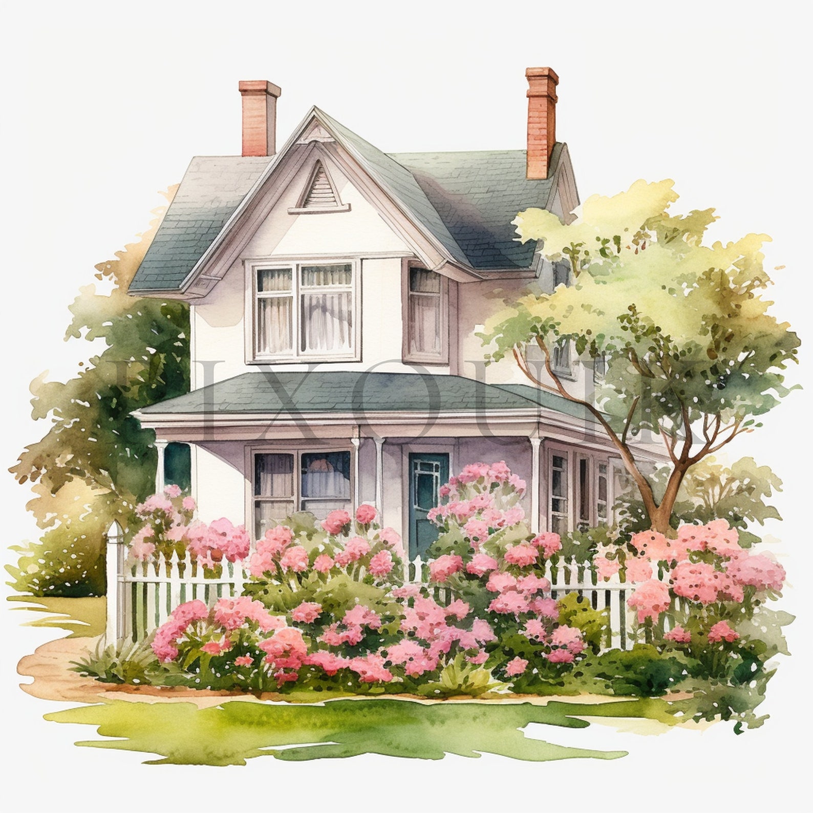 Cottagecore House Clipart 10 High Quality Jpgs Digital Download House ...