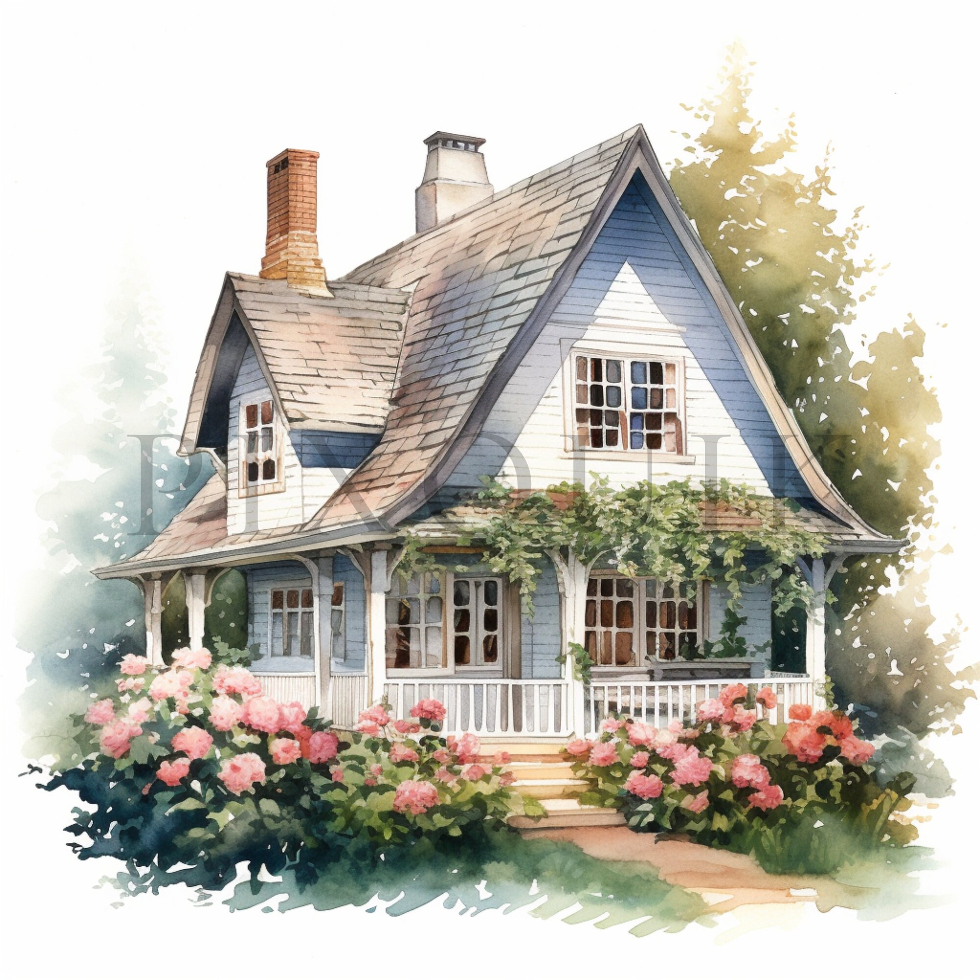 Cottagecore House Clipart | 10 High Quality Jpgs | Digital Download ...
