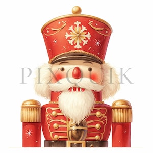 Holiday Nutcracker Clipart | 10 High Quality JPGs | Digital Download | Nutcracker | Nutcracker Illustration | Christmas Nutcracker Clipart