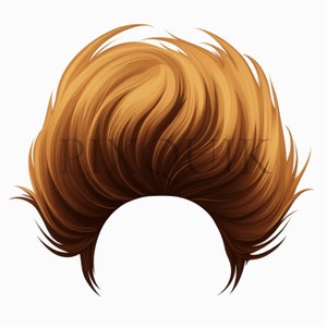 Haar Clipart | 10 hochwertige JPGs | Digitaler Download | Stilvolle Haarkunst | Verschiedene Frisuren Grafiken | Mode Haar | Scrapbook-Bilder