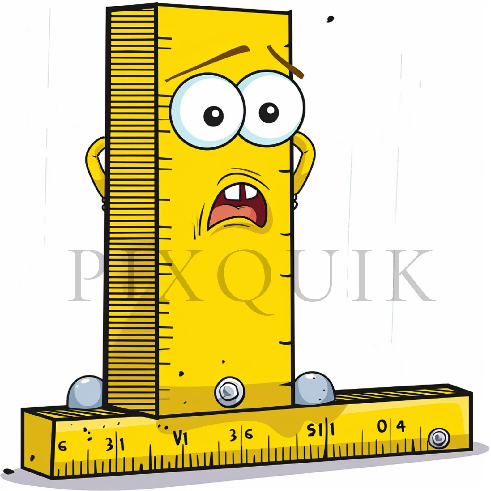 Cartoon Ruler Clipart | Back to School Graphics (digital Download) - Etsy