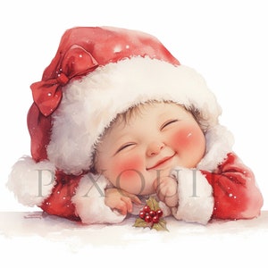 Clipart bambini in vacanza / 10 JPG di alta qualità / Download digitale / Clipart bambini in vacanza / Clipart bambini di Capodanno / Clipart bambini di Natale