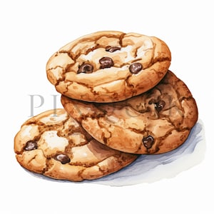 Biscuits clipart | 10 fichiers JPG de haute qualité | Téléchargement numérique | Fabrication de cartes | Clipart bonbons | Clipart biscuits | Biscuits | Biscuit aquarelle