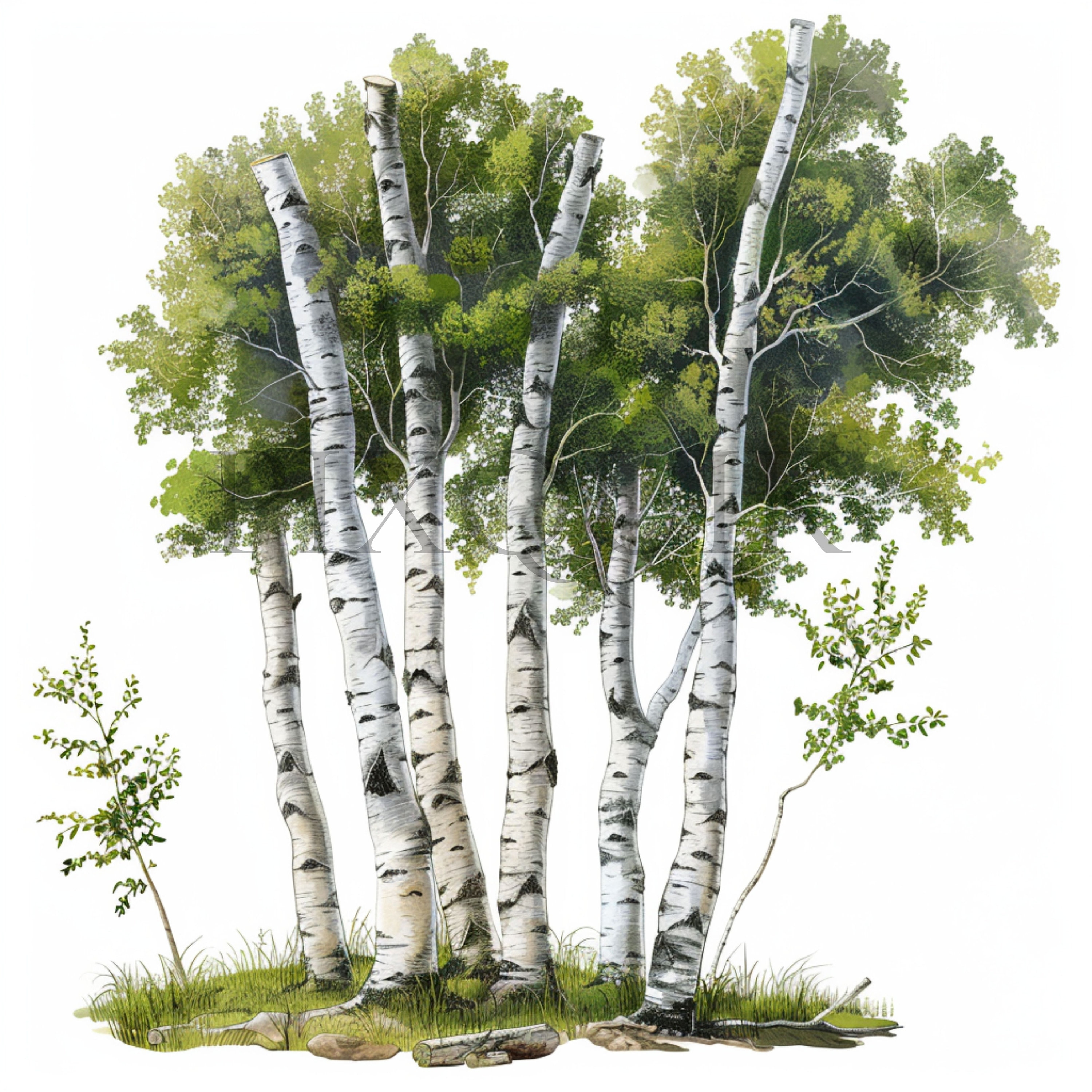 Clip Art Birch Treenull