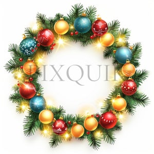 Kerstverlichting clipart | 10 JPG-bestanden van hoge kwaliteit | Lichten clipart | Kerstkrans clipart | Kerst clipart | Kaarten maken, clipart voor baby's