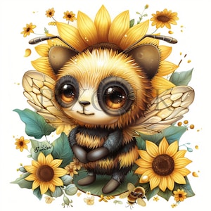 Watercolor bee clipart | 10 High Quality JPG  | Summer bee clipart | Card making, Nursery Clipart, Junk Journal, Digital Download