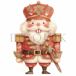 Holiday Nutcracker Clipart | 10 High Quality JPGs | Digital Download |  Christmas Nutcracker Clipart | Nutcracker | Nutcracker Illustration