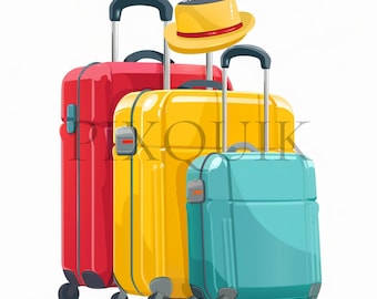 Luggage Clipart Travel Clipart Suitcase Clipart 10 High