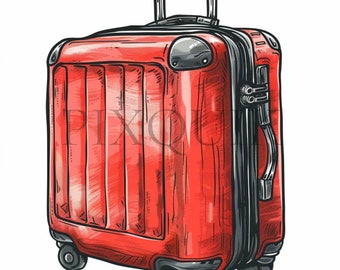 Clipart valise bagages de voyage Images JPG (téléchargement