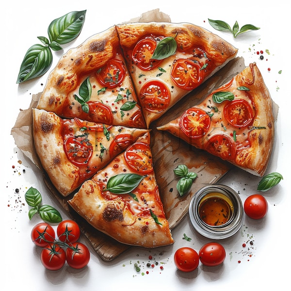 Pizza Clipart | 10 High quality JPGs | Food Clipart | Tomato | Pizza Party | Pizza Slice | Pizza Birthday clipart | Pizzeria