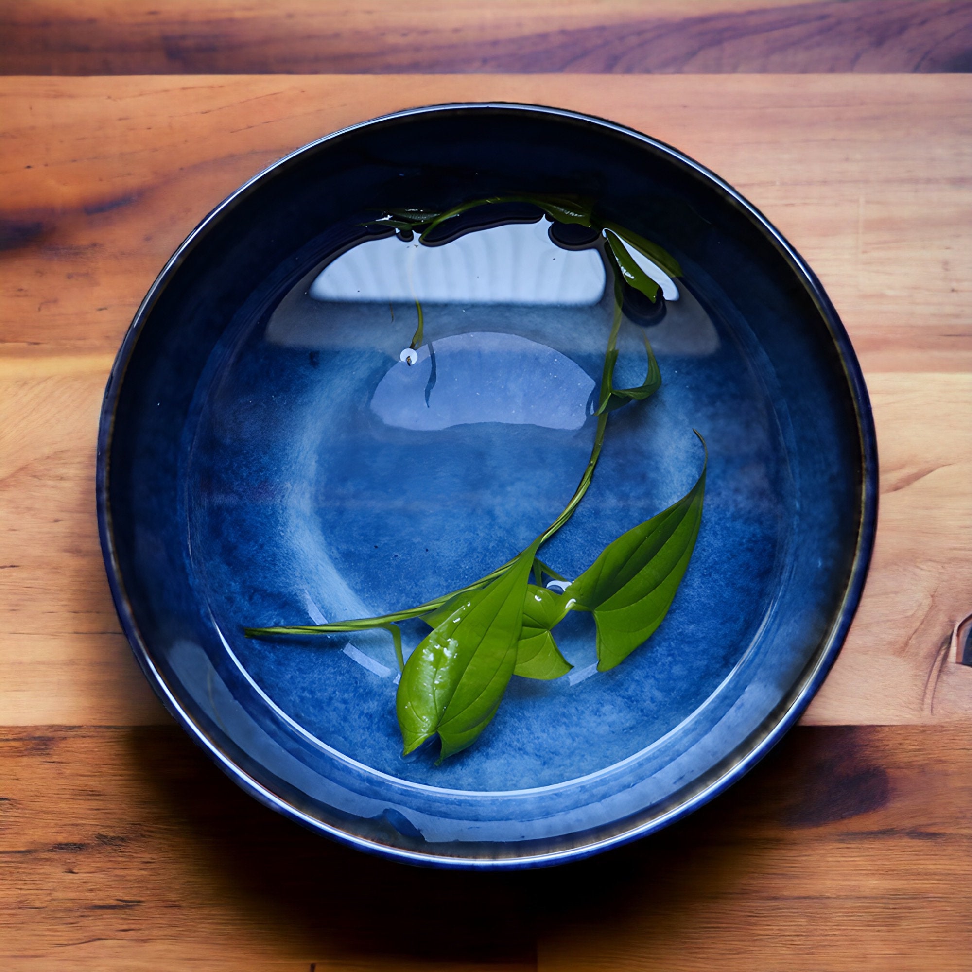 Large Ceramic Soup Bowl Large Blue Salad Bowl Noodle Bowl Ramen Bowl