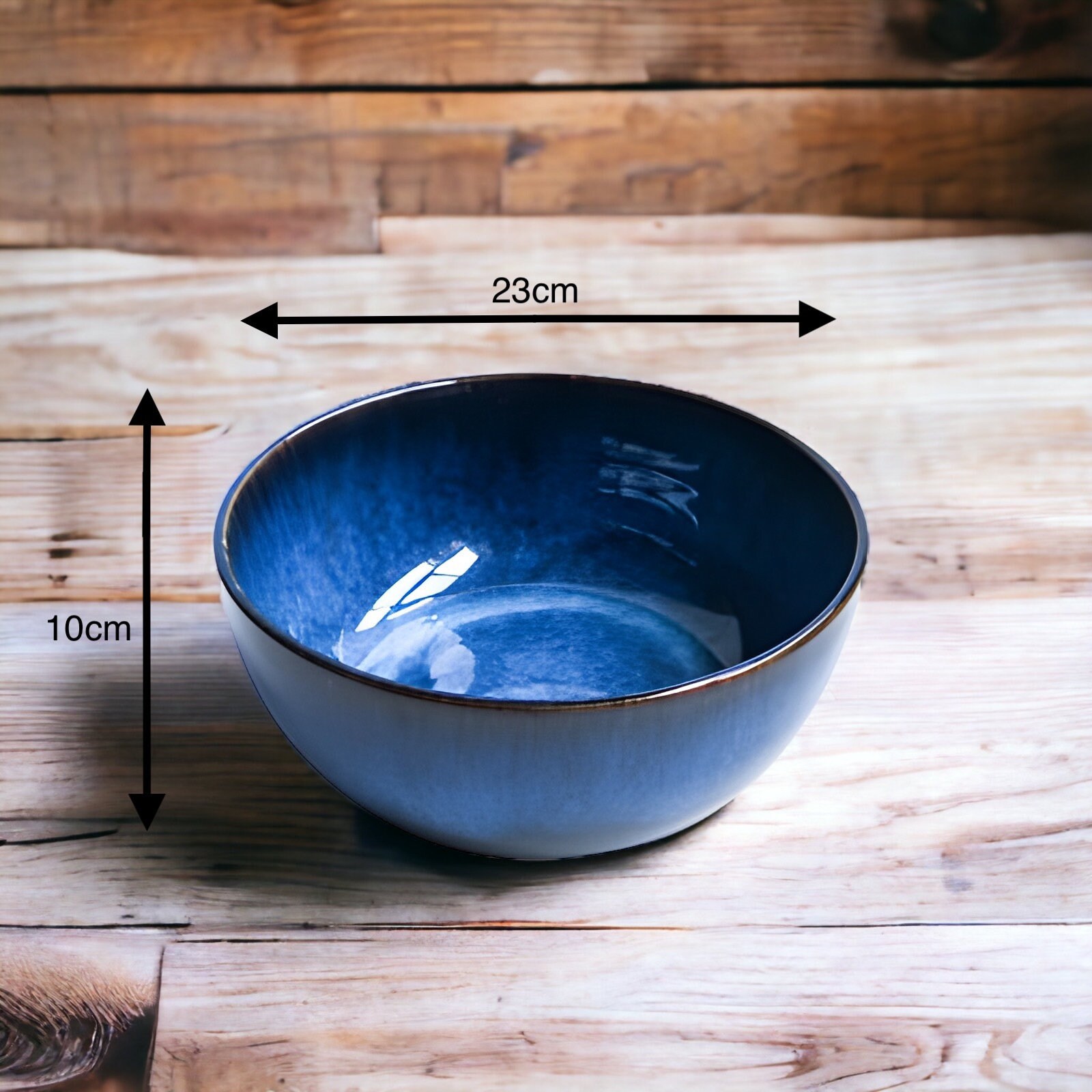 Large Ceramic Soup Bowl Large Blue Salad Bowl Noodle Bowl Ramen Bowl