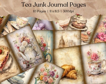 ビクトリアンティー3 - ヴィンテージ風のジャンクジャーナル