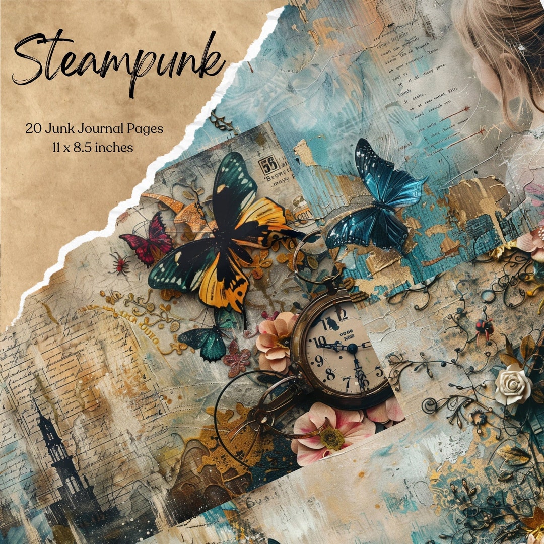 Steampunk Junk Journal Industrial Pages Victorian Printable Vintage ...