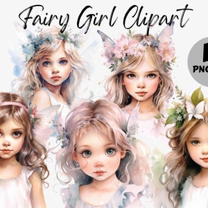 Feen Mädchen Clipart Bundle | Fee Sublimation | Fairy Girl Grafik | Fantasy Clipart | Fee PNG | Kommerzielle Nutzung | Fantasie PNG