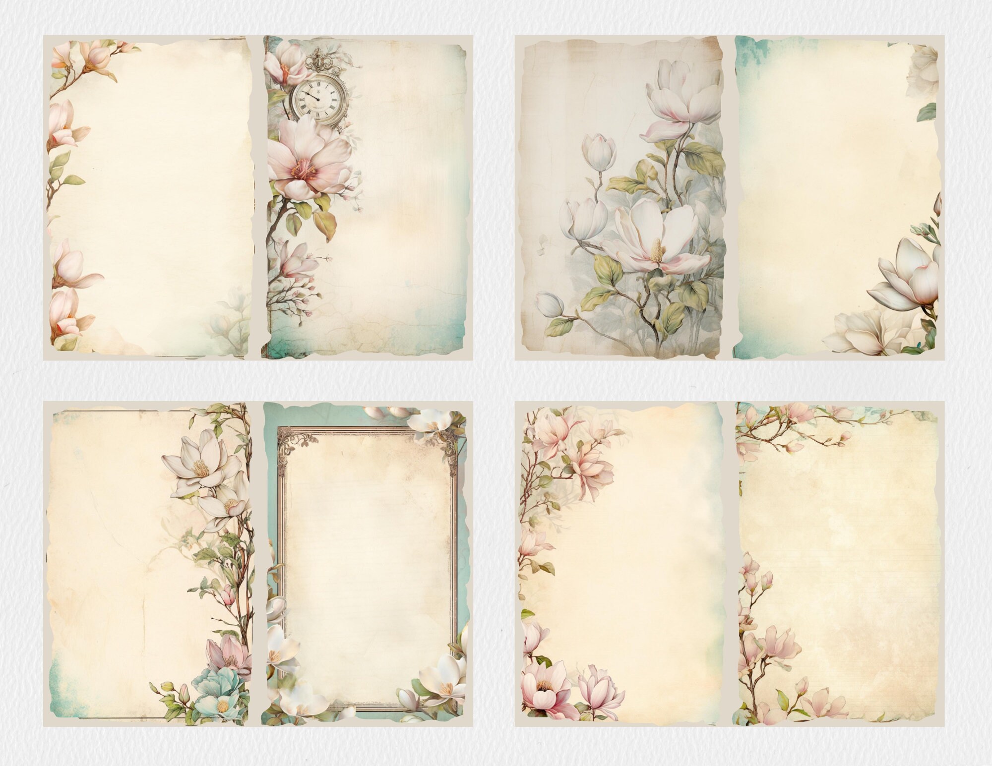 Magnolia Junk Journal Pages Vintage Magnolia Junk Journal Kit Junk ...