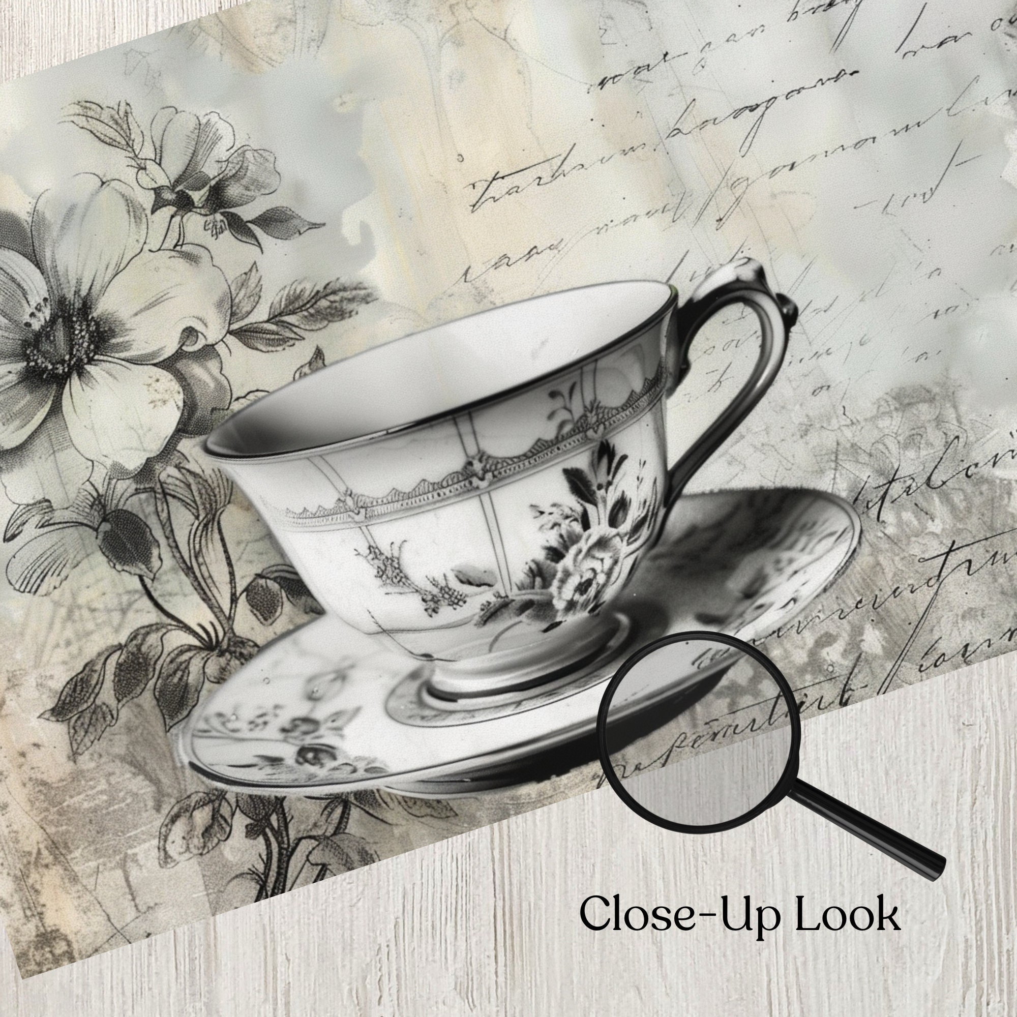 Black and White Junk Journal Page Digital Monochrome Theme Scrapbook ...