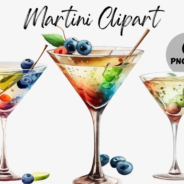 Martini Clipart Etsy