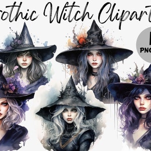 Gothic Witch Clipart | Witch Clip Art PNG| Magic Clip Art | Mystical Clipart | Witchcraft PNG Clipart | Pagan Clipart Png | Mystical Png