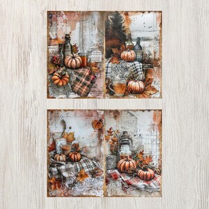 Autumn Junk Journal Pages Digital Fall Scrapbook Paper Printable Autumn ...