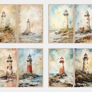 Vintage Lighthouse Junk Journal Kit | Sea | Shabby Chic | Ocean Journal ...