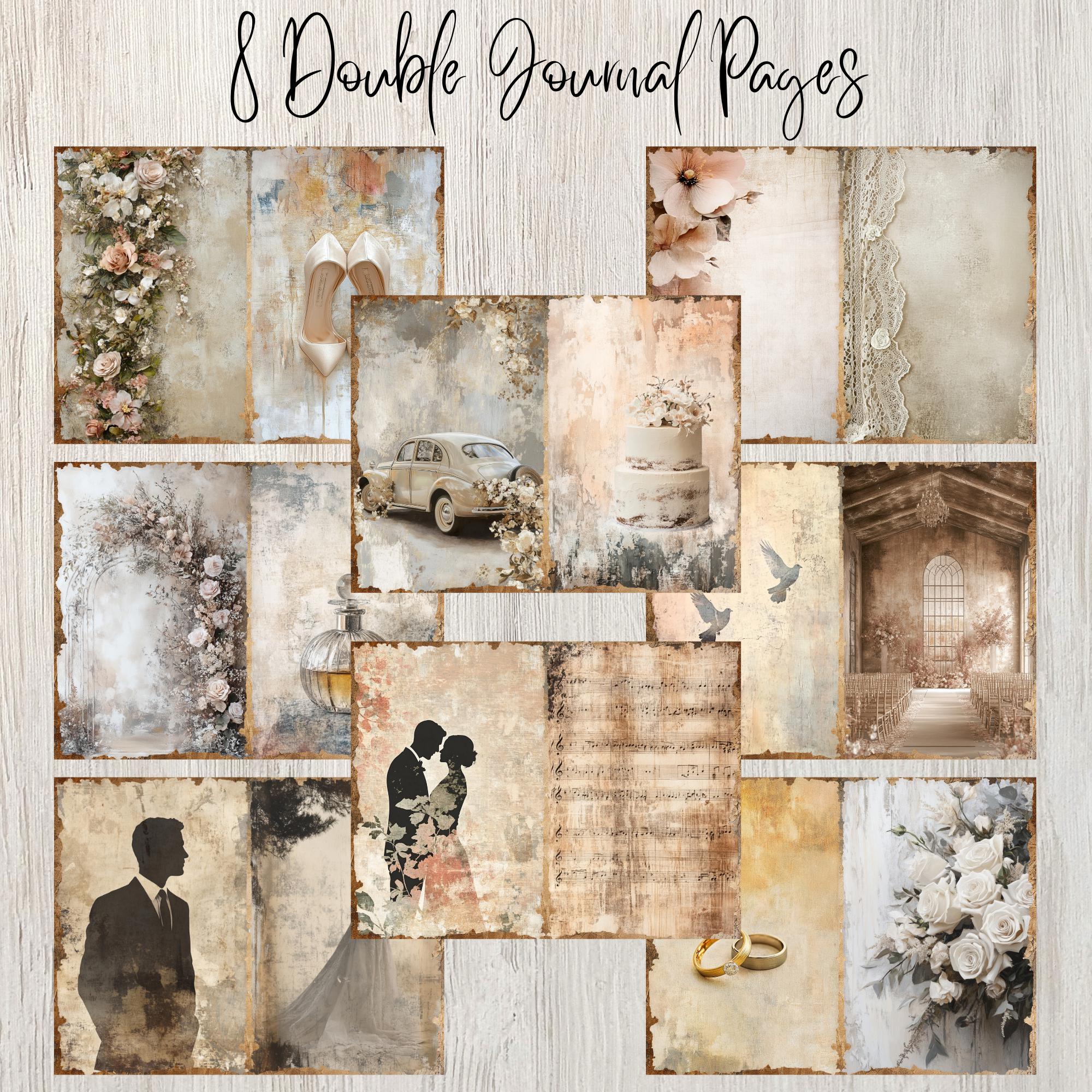 Wedding Junk Journal Kit Marriage Junk Journal Page Bride Journal