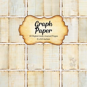 Ruitjespapier ongewenste dagboek afdrukbare pagina oud plakboek Kit vintage kortstondige blanco collageblad digitale antieke achtergrond downloaden